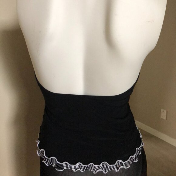 Profile Tankini Halter Top Black Size S - Picture 2 of 3